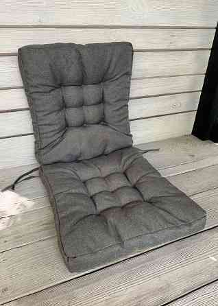 Подушка для стільців (50x120х8 см) подвійна Decorator Sawana колір сірий 84-163 Київ