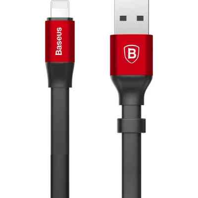 Дата кабель USB 2.0 AM to Lightning 0.23m 2A black/red Baseus (CALMBJ-B91) Вінниця