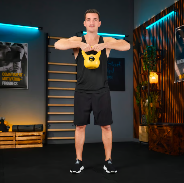 Гиря вінілова 6кг Trex Sport TX-006CKB жовта Киев - изображение 5