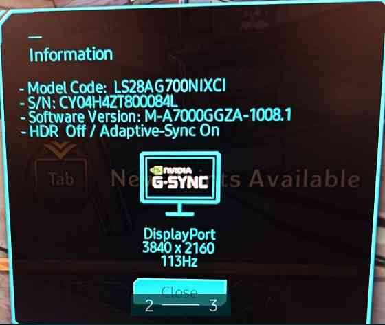 Монитор Samsung Odyssey G7 LS28AG700NIXCI Киев