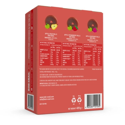 Конфета Bob Snail Fruit Rolls Mix 3 вкуса по 140 г (4820287101032) Вінниця - фото 3