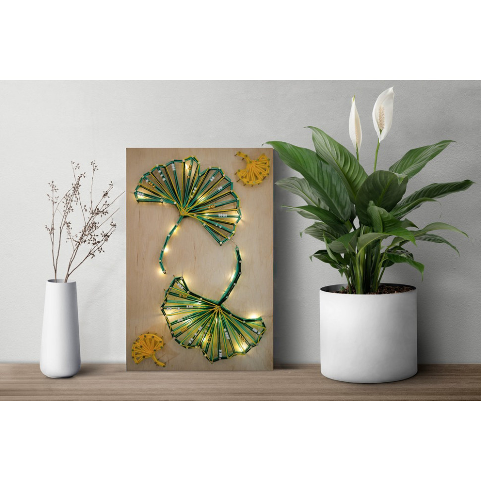 Набір стрінг-арт "Малахітовий танець" ABC-029 дерев'яна основа Вінниця - фото 2