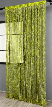 Шторы-нити спираль с люрексом Оливковый 300х300см 1 шт (61-073) Киев