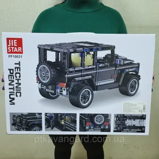Конструктор машинка на радиоуправлении Гелинтваген Брабус Гелик 524 детали Technic с пультом черный FF 10031 Хмельницкий
