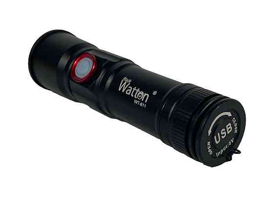 Фонарик Watton WT-611 аккумуляторный ручной LED Каменец-Подольский