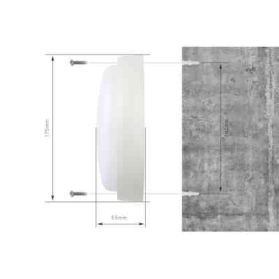 Світильник Delux WC-2 17 Вт 5000K IP54 з датчиком руху (90021165) Вінниця