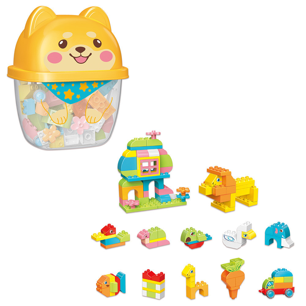 Конструктор Qman 5502 зоопарк, тварини, транспорт, 100дет., колба, 24-30-19см., шт Київ - фото 1