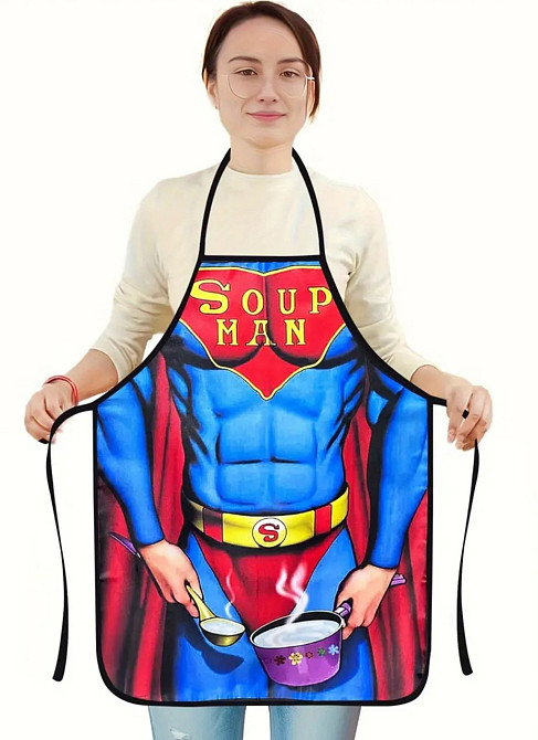 Фартух прикольний Спайдермен Soup Man 80 на 60 см різнобарвний Київ - фото 2