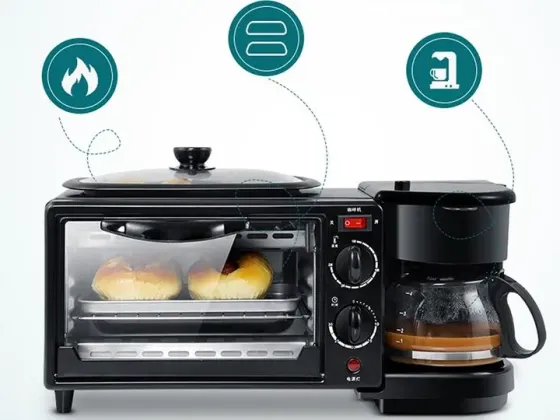 Электрическая духовка 3в1 Domotec MS-5308В Кофеварка Сковорода 9 л 4500w Коломия