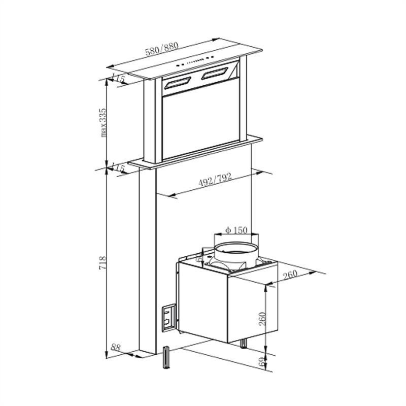 Витяжка Royal Flush з задньою тягою 430 м3/год 60 см 60 (Німеччина, читати опис) Рівне - фото 7