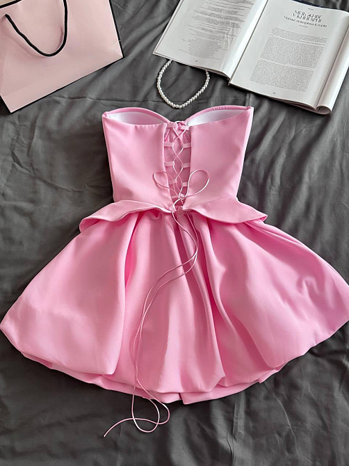 Жіноче романтичне плаття з корсетом костюмка люкс. Рожевий, 44/46 Одеса - фото 6