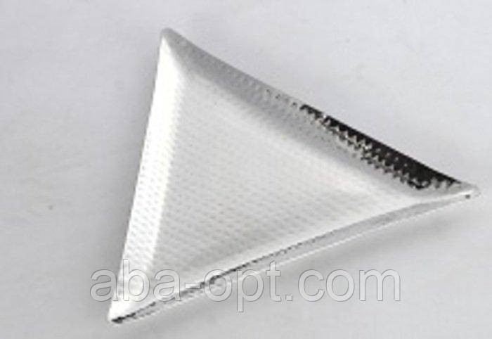 Піднос " Hammered " трикутний нержавіючий 19 х 22 см (шт) Одеса - фото 1
