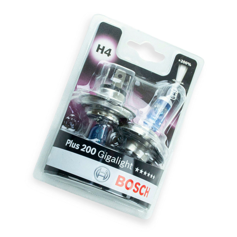 Автолампа 12V 60, 55 (43) Gigalight 200% (2шт) H4 Мукачево - фото 1