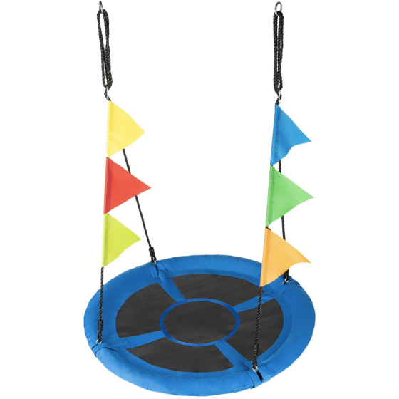 Садова гойдалка - гніздо Outtec XXL з прапорцями синій Київ