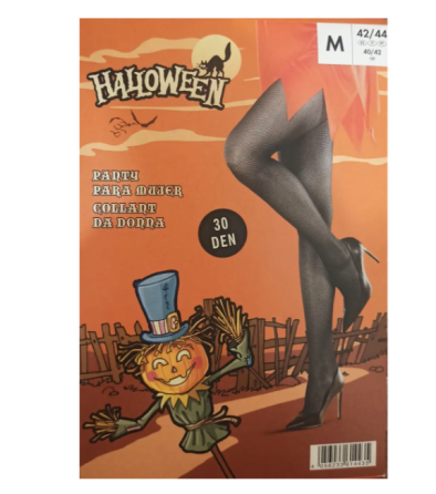 Колготки сітка на Хелловін 30 den чорний Київ