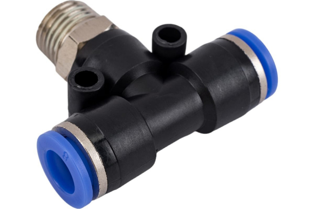 Фітинг Т-подібний для пластикових трубок 6мм із зовнішньою різьбою 1/4 " Одеса - фото 3