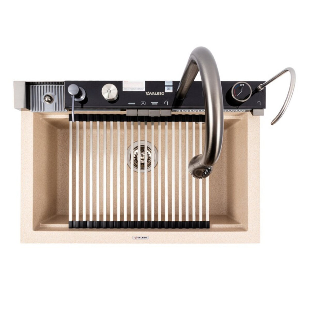 VALESO Гранітна мийка VALESO IRENA 6846 матова Сафарі Коломия - фото 11