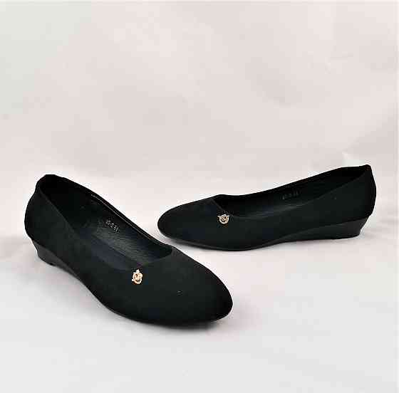 . Жіночі Балетки Чорні Мокасини Туфлі Замшеві (розміри: 41) — 5-4 Дніпро