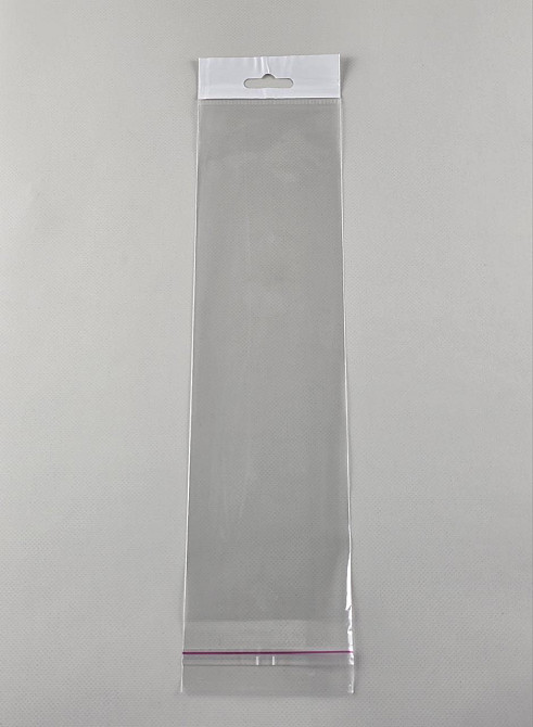 Пакети з липкою стрічкою і европодвесом 9см 32см 25мк (1000 шт) Харків - фото 1