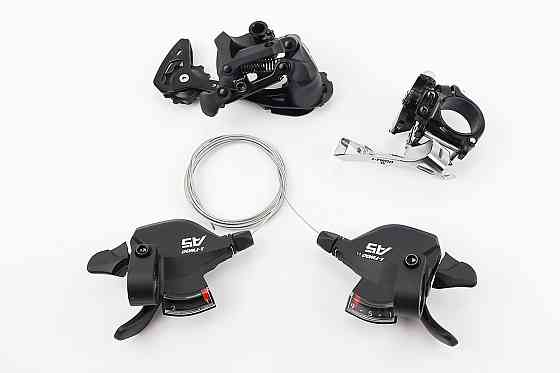 Комплект перемикання (групсет) 2x9 швидкостей, чорні A5, 4 деталі Київ