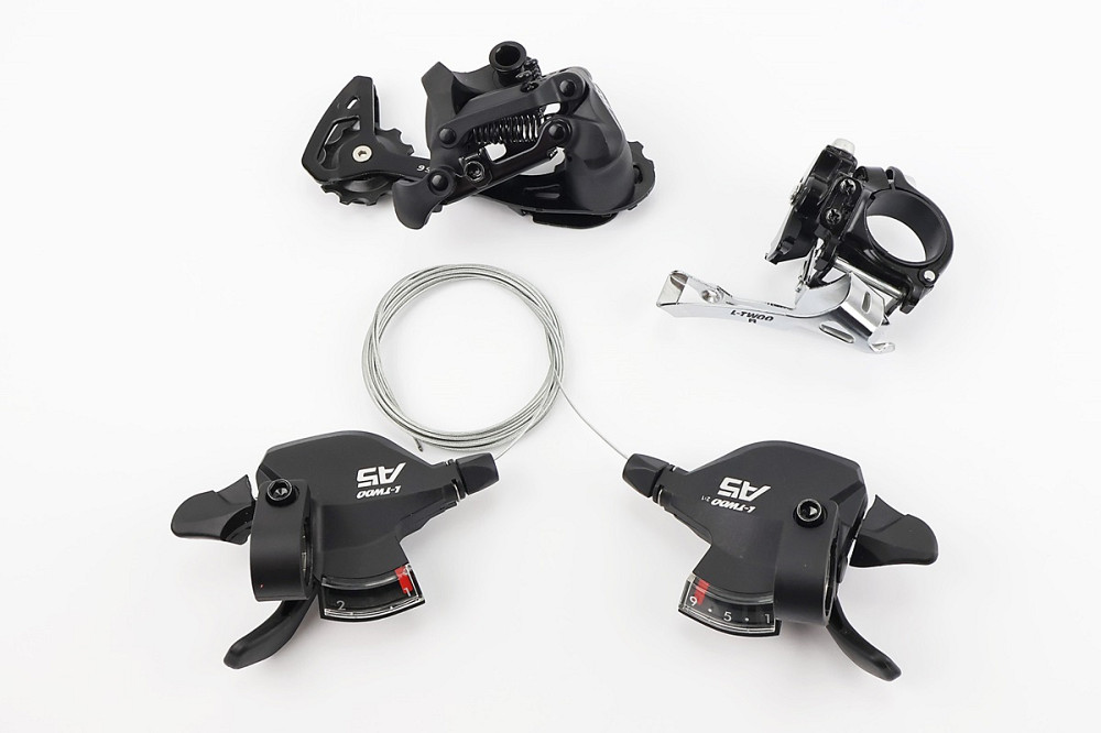 Комплект перемикання (групсет) 2x9 швидкостей, чорні A5, 4 деталі Київ - фото 1