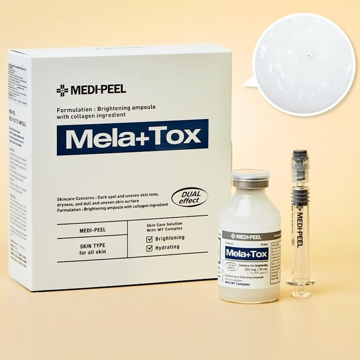 Освітлювальна сироватка для обличчя з ніацинамідом Mela+ Tox Ampoule Medi-Peel 35 мл Київ - фото 2