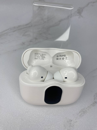 Б/У Беспроводные наушники Btootos A90 PRO Bluetooth 5.3, ENC, LED-дисплей, IPX7, до 36 часов работы, Type-C, белые Киев
