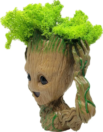 Кашпо горщик зі стабілізованим мохом Грут Groot G4 Вінниця - фото 7