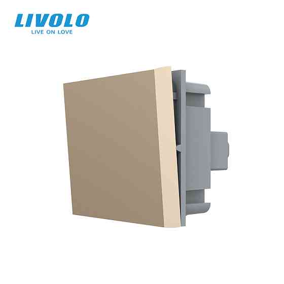 LIVOLO Універсальний вимикач (прохідний / звичайний) LIVOLO, золотий, модуль без рамки (VL-FCMK Коломия