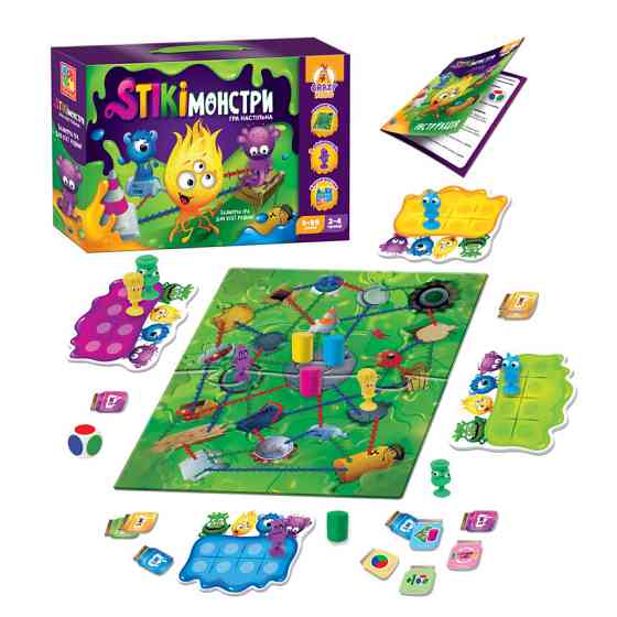 Настільна гра "Стікімонстри" Vladi Toys VT8055-35 (укр) Вінниця