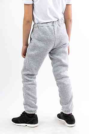 Дитячі теплі штани унісекс, сірий меланж топ Крохатушка одяг Київ