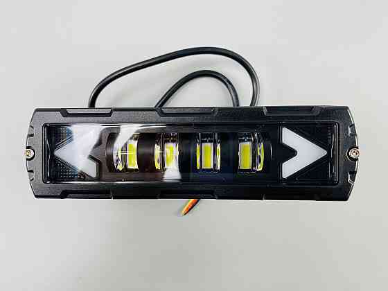 Світлодіодна лампа для позашляховика Фара LED прямокутна 6 Led діодів протитуманна Мукачево