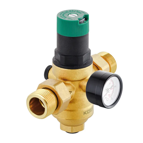 Редуктор тиску з фільтром тонким очищенням та манометром Koer KR.1241 - 3/4" (KR3185) Київ