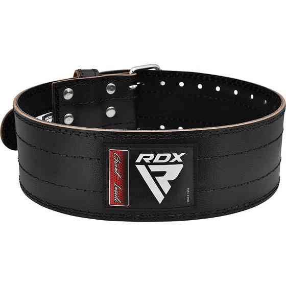 Пояс для пауерліфтингу RDX RD1 шкіряний Black S Каменское