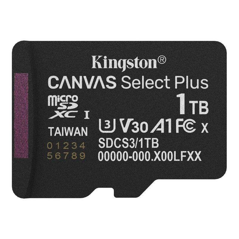 Карта пам'яті microSDXC (UHS-1 U3) Kingston Canvas Select Plus Gen3 1Tb class 10 А1 V30 (R-150MB/s) Київ - фото 1
