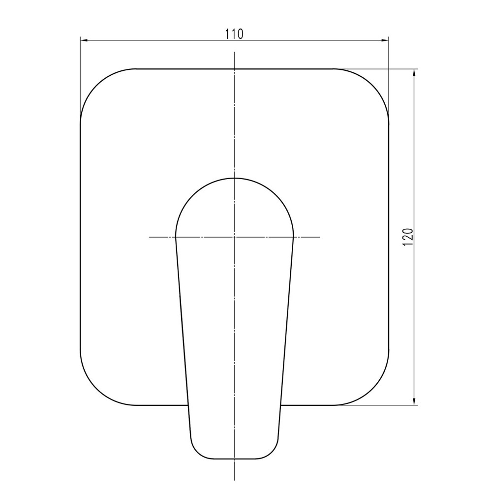 Змішувач для душу вбудований TOPAZ CAPRI TCA-15705-H43 на один вихід, без душового комплекту D35 Київ - фото 6