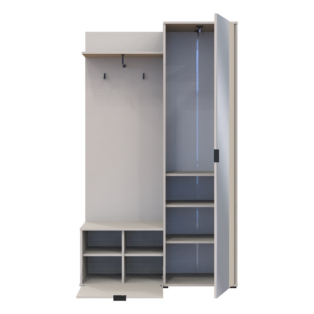 Прихожая Doros Дора Кашемир 1 ДСП/1 Зеркало 113.5х40х192 DRS-011780 (44900364) Львов - изображение 8