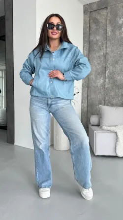 Женский джинсовый бомбардировщик Одесса