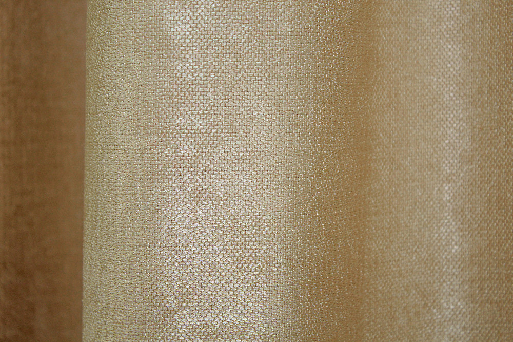 Комплект готових штор VR-Textil Льон Парма № 1089ш Золотистий 150х250 см 2 шт (39-843) Київ - фото 7