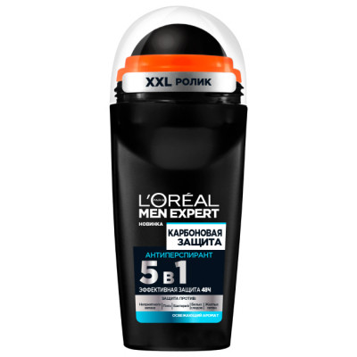 Антиперспирант L'Oreal Paris Men Expert Карбоновая защита роликовый 50 мл (3600523594061) Винница - изображение 1