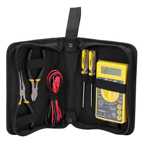 Sigma Набор мультиметр цифровой + плоскогубцы и отвертки (тканевый чехол) SIGMA (4008531) Коломия
