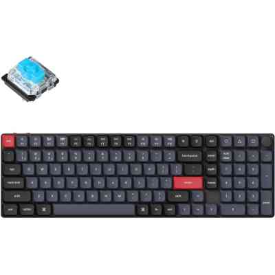 Клавиатура Keychron K17 PRO Gateron MX 2.0 Blue QMK Hot-swap Wireless/Bluetooth/USB-А UA Black (K17P-H2-UA) Винница