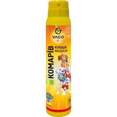 Аерозоль від комах Vaco Paw Patrol Від комарів, кліщів і мошок для дітей від 2 років 100 мл (5901821953658) Вінниця