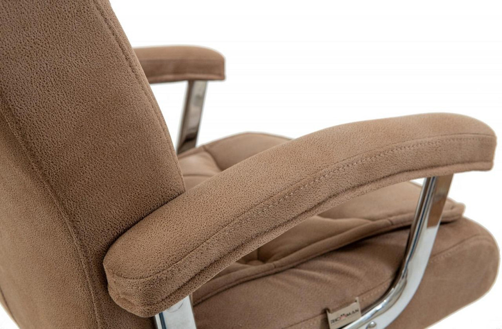 Офісне Крісло Керівника Richman Telavi Мустанг Caramel Хром М2 AnyFix Бежевий Київ - фото 4