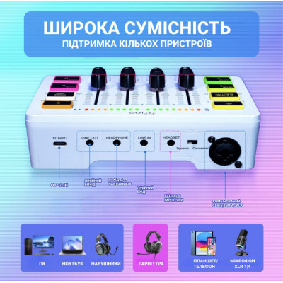 Микшерный пульт Fifine SC3W Винница - изображение 10
