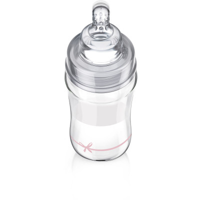 Бутылочка для кормления Lovi Diamond Glass Baby Shower стеклянная 250 мл Розовая (74/204girl) Винница - изображение 2