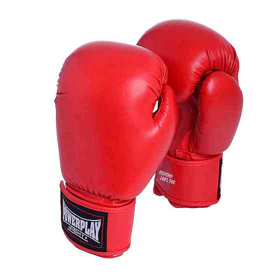 Боксерские перчатки PowerPlay 3004 Classic Красные 8 унций Киев