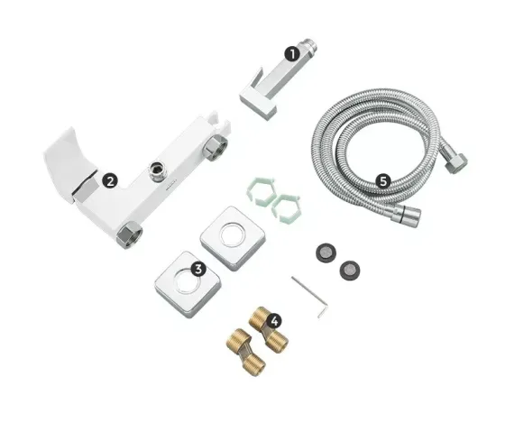 Гігієнічний душ зі змішувачем GAPPO G2007-8 білий/хром Київ