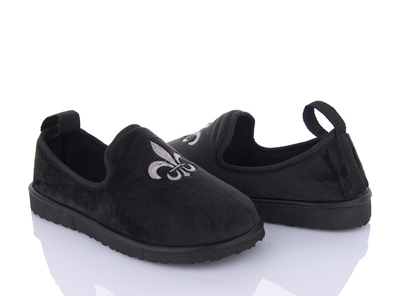 Капці із задником чоловічі домашні туфлі тм "PaGo" мод.: Біла лілія, капці чорні 46 Одеса - фото 1