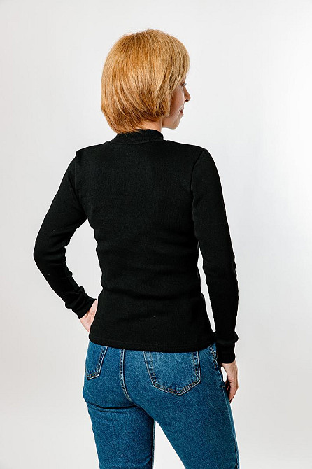 Водолазка жіноча, чорна, топ Крохатушка одяг Київ - фото 2